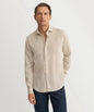 Men’s Premium Linen Shirt – Long Sleeve Button-Up Casual & Smart Casual Beige Shirt