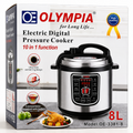 Olympia 8L Digital Pressure Cooker – 10-in-1