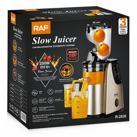 RAF Slow Juicer R.2838 – 250W Cold Press Juicer