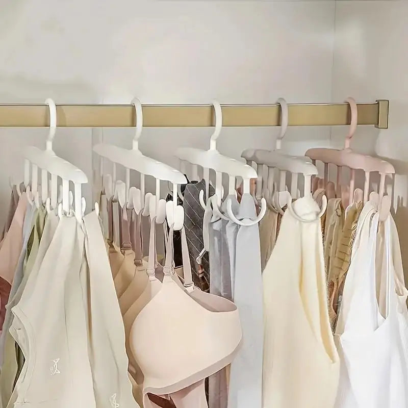 12-Hook Rotating Hanger – Space-Saving Closet Organizer for Ties, Belts, Underwear, Skirts | Portable Home & Dorm Storage