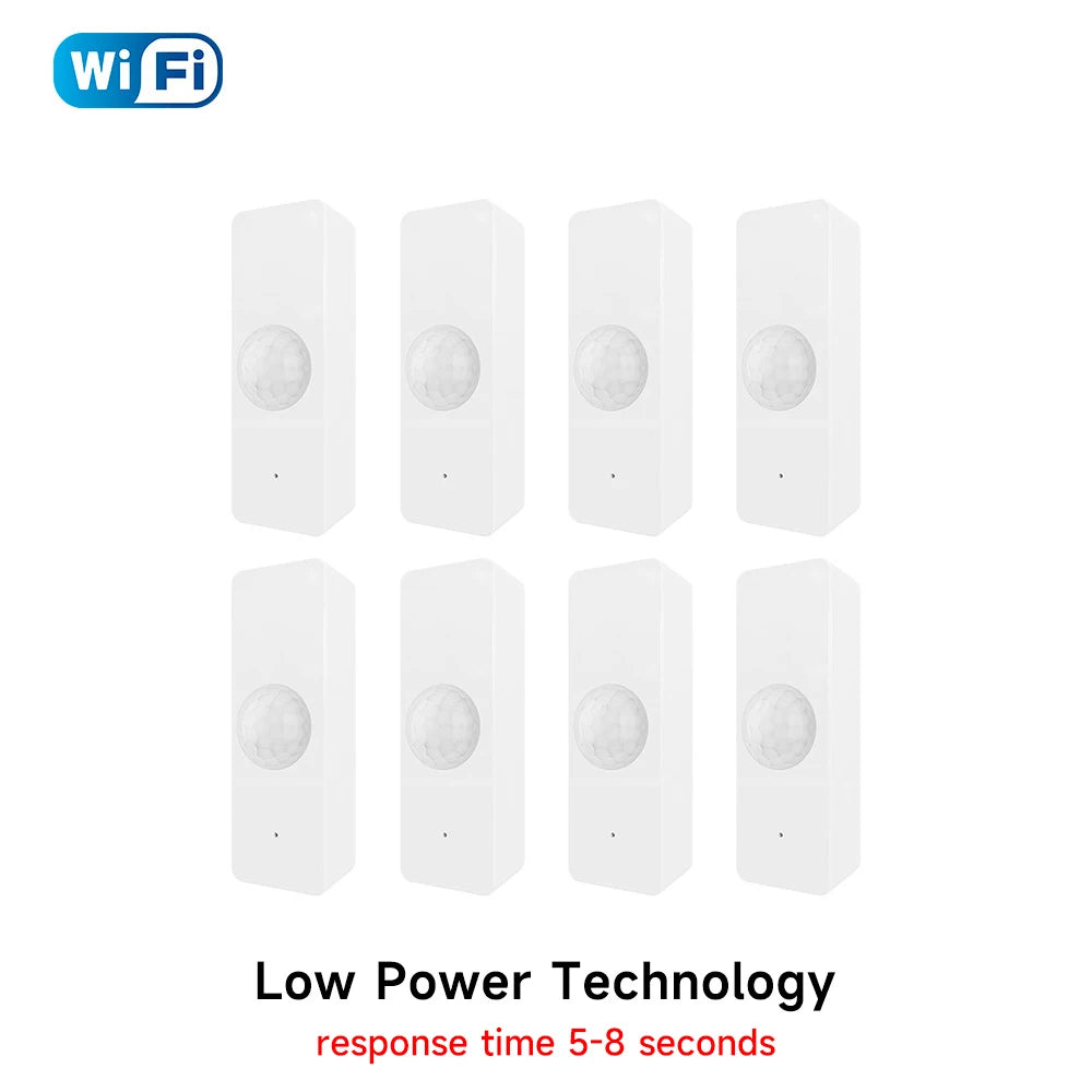 Tuya Smart Life PIR Motion Sensor WiFi Zigbee Human Infrared Detector Security Alarm Home Automation Works With Alexa Google