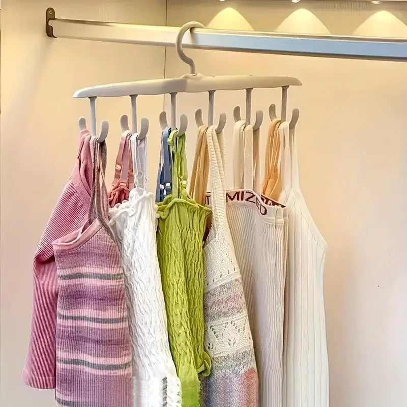 12-Hook Rotating Hanger – Space-Saving Closet Organizer for Ties, Belts, Underwear, Skirts | Portable Home & Dorm Storage